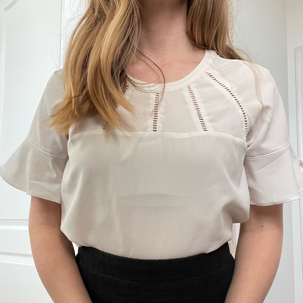 Banana Republic Cream Blouse XSP
